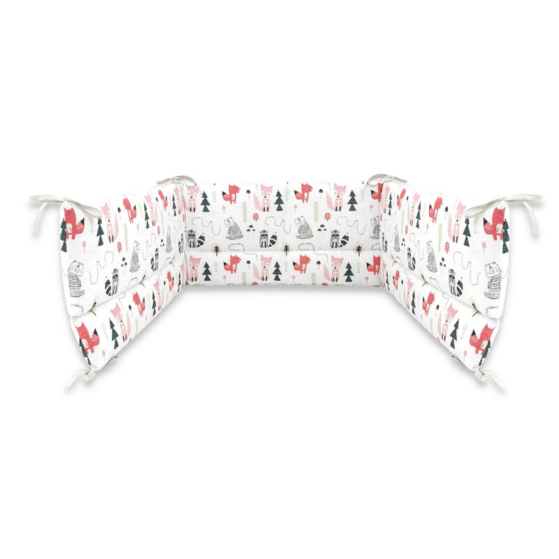 Aparatoare Patut MimiNu Bumbac Design Fox - imagine 2