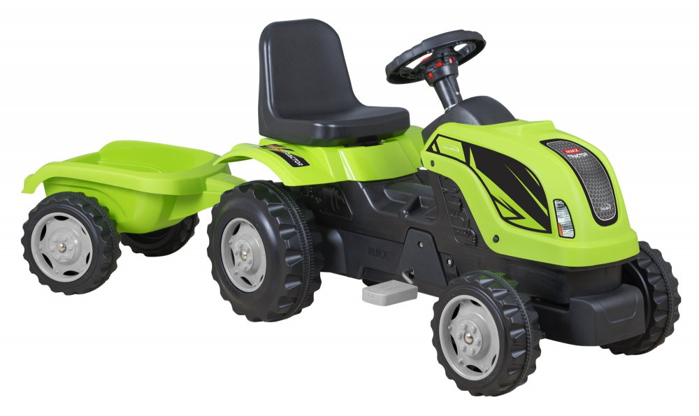 Tractor cu Pedale Micromax MMX Green pentru Copii - imagine 4