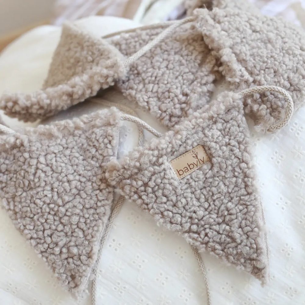Ghirlanda Decor Tesătură Babyly, Model Teddy Taupe - imagine 6