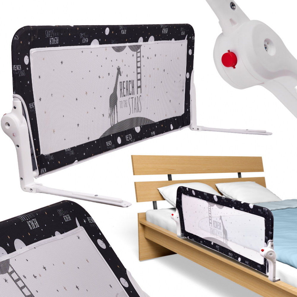 Bariera Protectie Pat Ikonka Giraffe, Pliabila, Metal - imagine 4