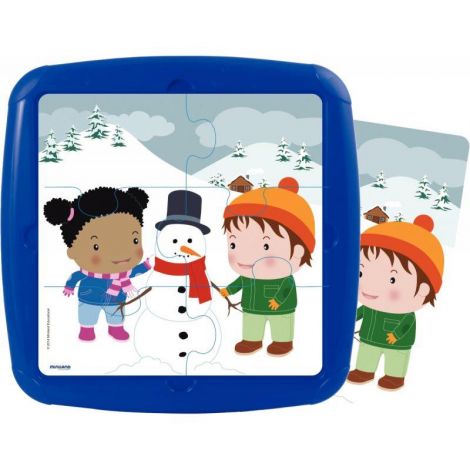 Set 4 Puzzle Anotimpuri Miniland Educativ - imagine 3