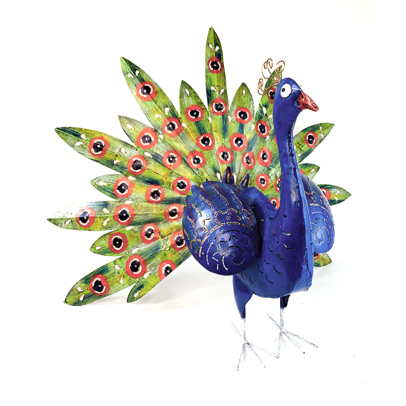 Decoratiune Metalica Paun pentru Gradina Eleganta - imagine 2