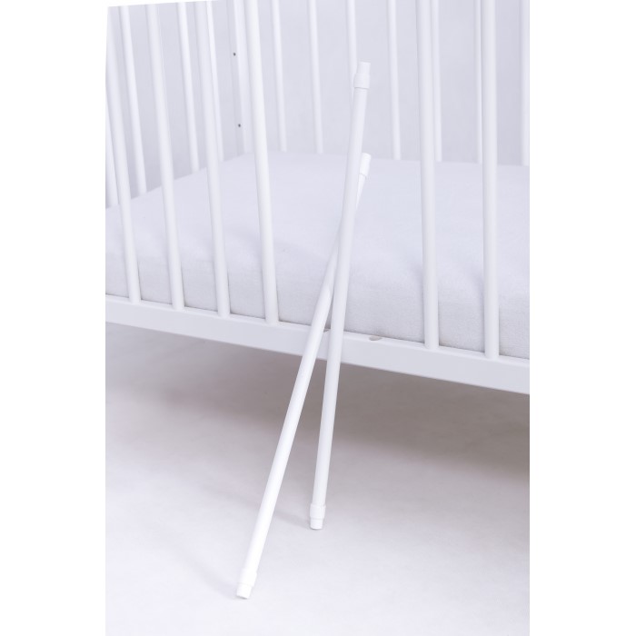 Patut Drewex Clasico Alb + Saltea Cocos, Design Clasic - imagine 4