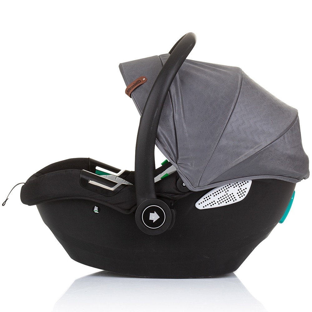 Carucior Gemeni Chipolino Duo Smart 3 in 1, Argintiu - imagine 4
