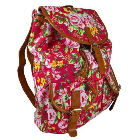 Rucsac Urban Roses LaRue, Roz Închis cu Piele Ecologică - imagine 2