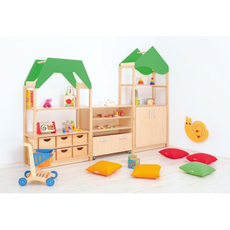 Perna Decorativă Verde Moje Bambino, Bumbac - imagine 3
