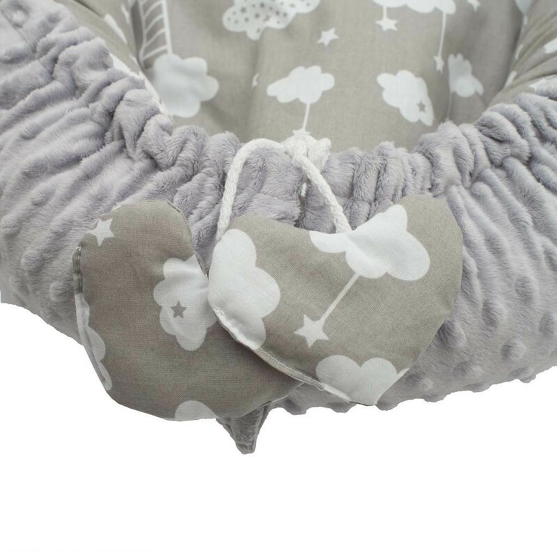 Set Baby Nest Minky Heart New Baby - imagine 4