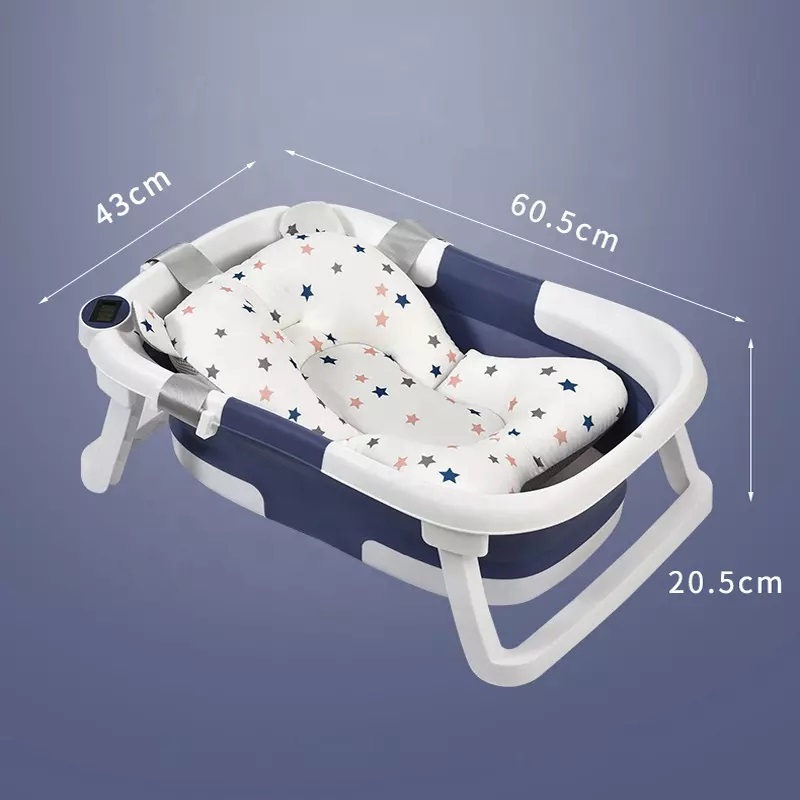 Cădiță Bebeluși Ultrapliabilă Little Mom cu Termometru - imagine 2