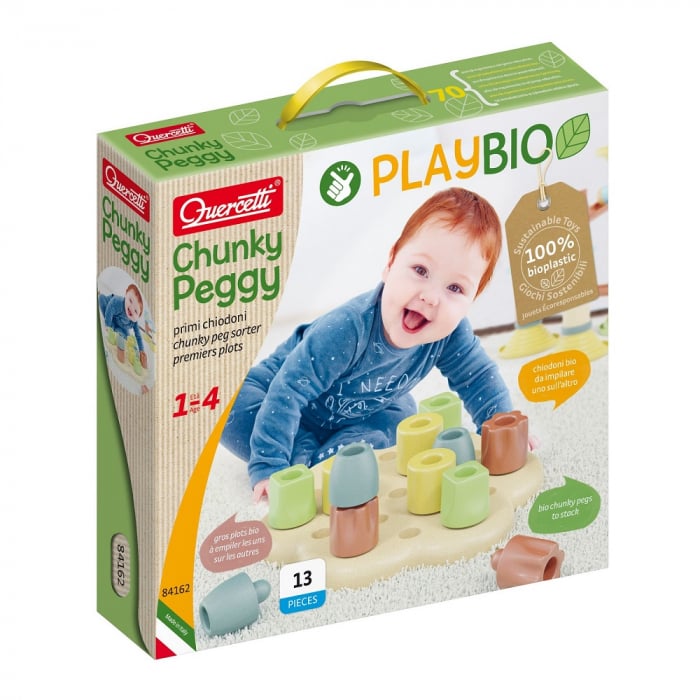 Quercetti Chunky Peggy Bio | Joc Educativ Eco