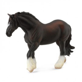 Figurina Cal Negru Shire XL Collecta - Detaliat