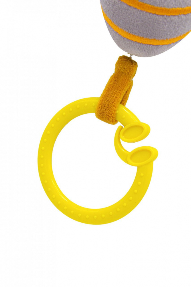Jucarie Vibratii BabyJem Albinuta Gri 6m+