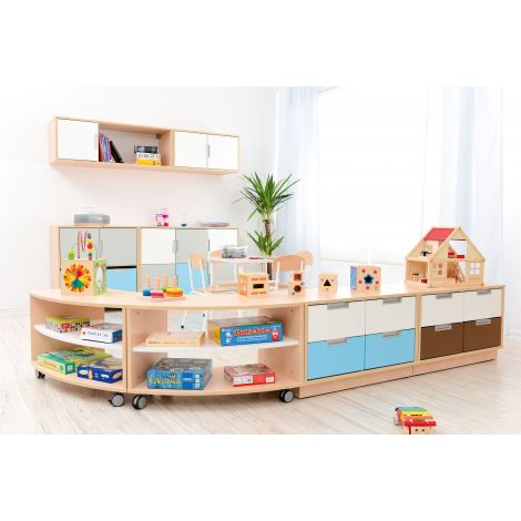 Dulap Quadro Curbat pe Roti S Moje Bambino - imagine 5