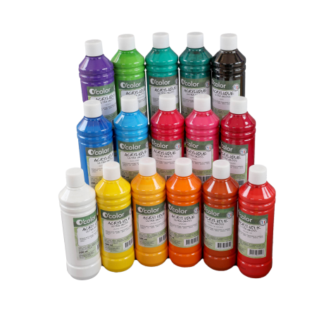 Vopsea Acrilica Ocolor Ultragloss Verde Inchis 500ml - imagine 2