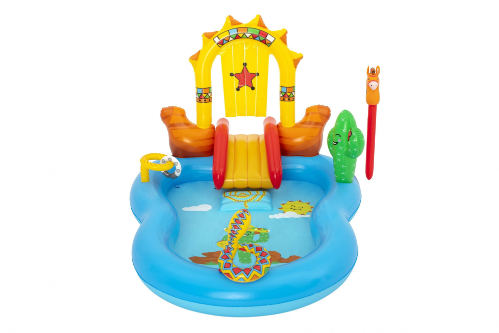 Centru de Joaca Bestway cu Tobogan si Piscina - imagine 2