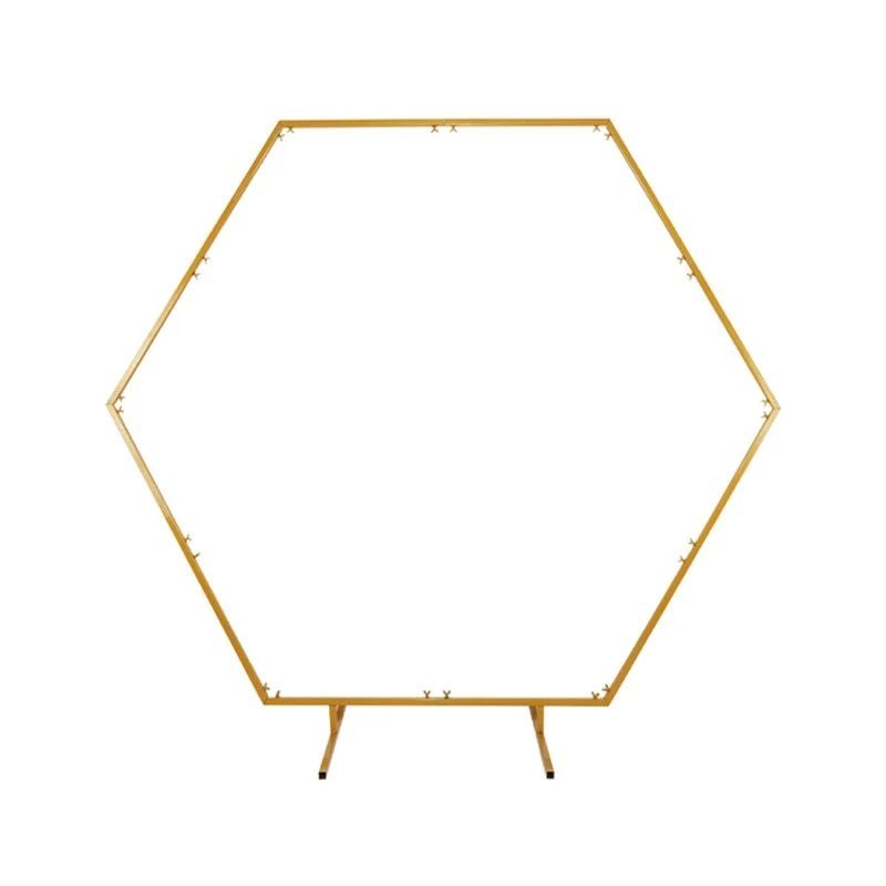 Arcadă Hexagonală Aurie Procart | Decor Eveniment - imagine 2