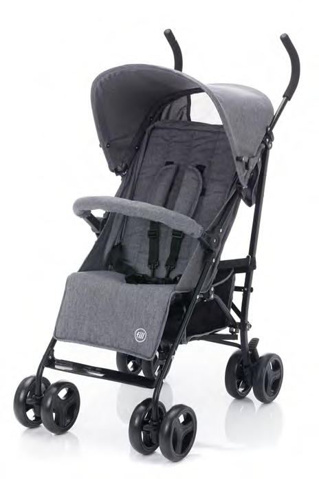 Carucior Sport Fillikid Grey Melange Compact - imagine 10