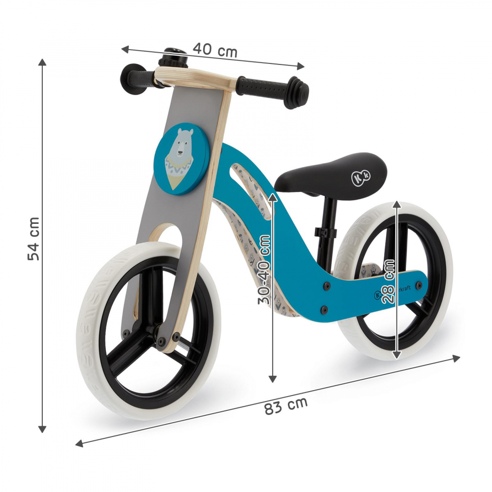 Bicicleta Echilibru Kinderkraft Uniq Turquoise