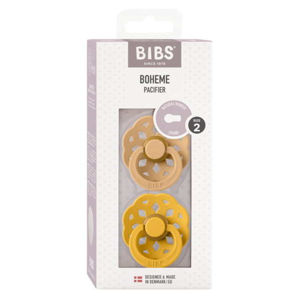 Set 2 Suzete Bibs Bohome, Latex, 6 luni+
