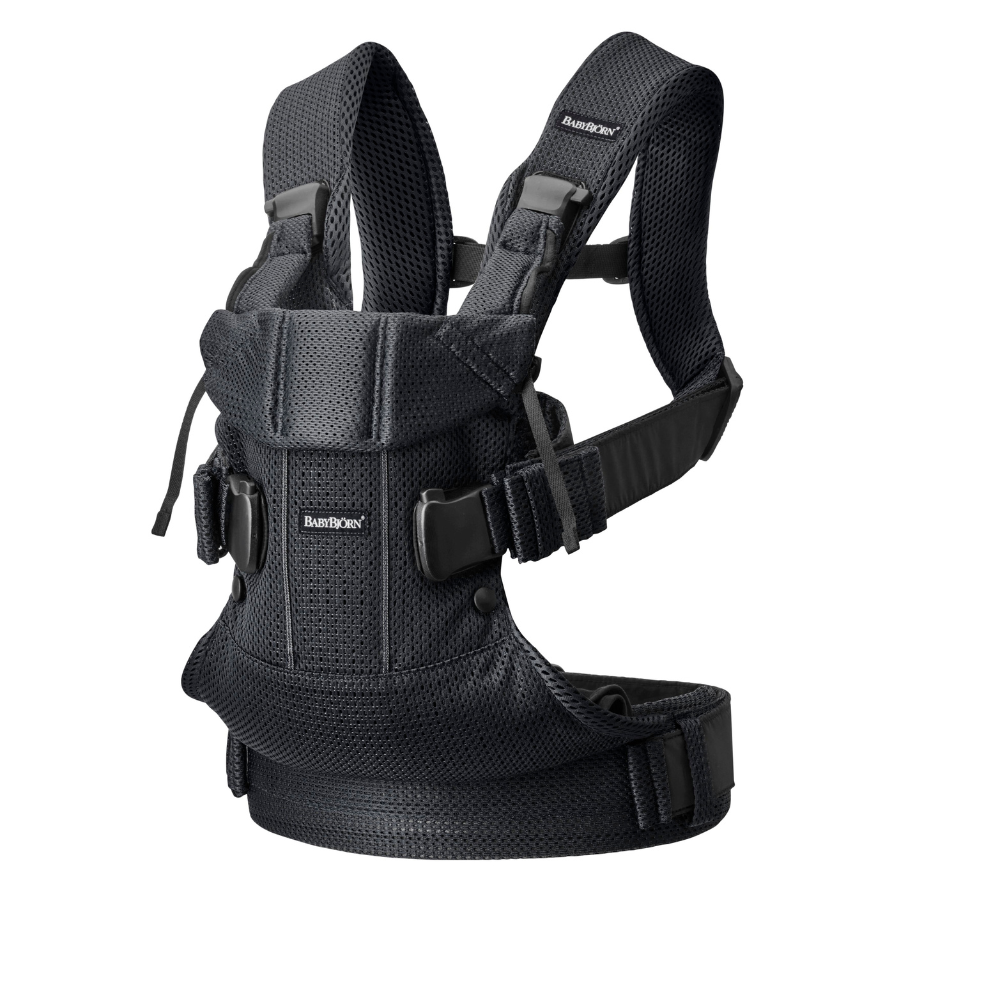 Marsupiu Babybjorn One Air 3D Mesh, Negru - imagine 4