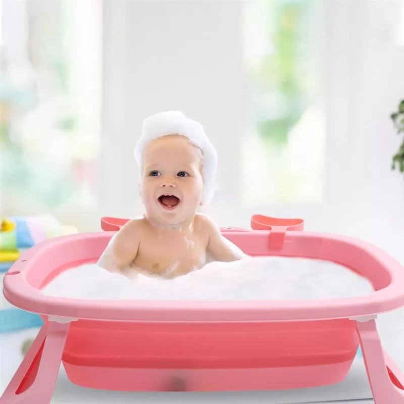 Cădiță Pliabilă Pink Crab Nicekids | Practică - imagine 5