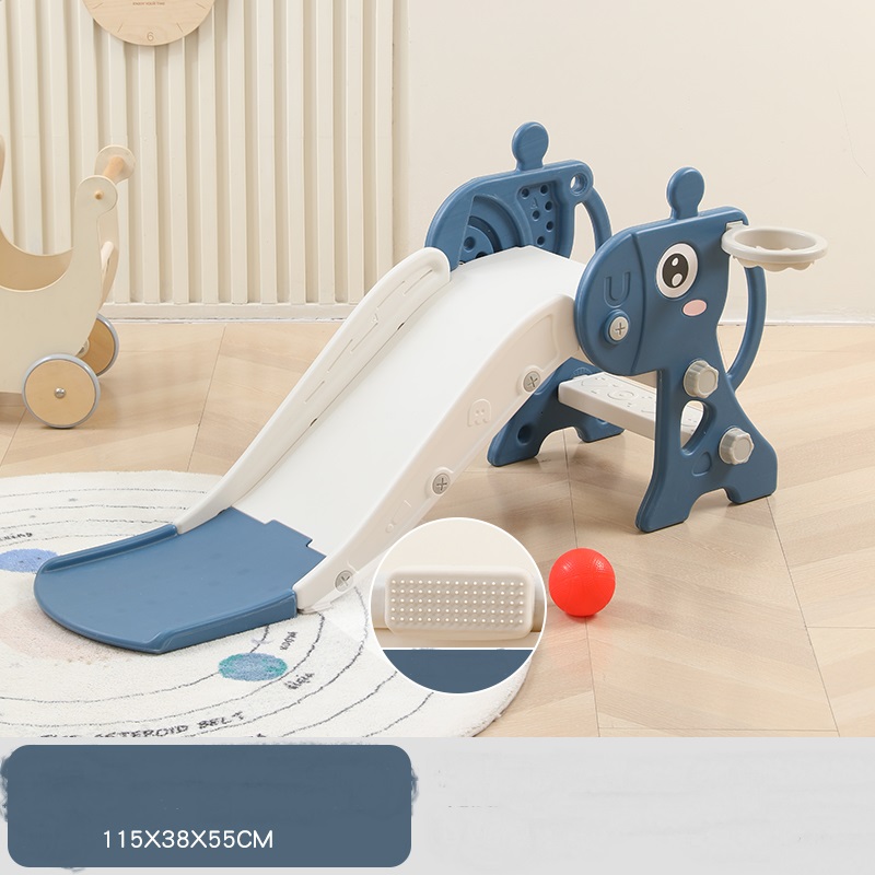 Tobogan Nichiduta Deer Blue cu Baschet Pliabil