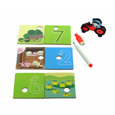 Joc educativ Fermierul Isteț Chalk and Chuckles - imagine 3