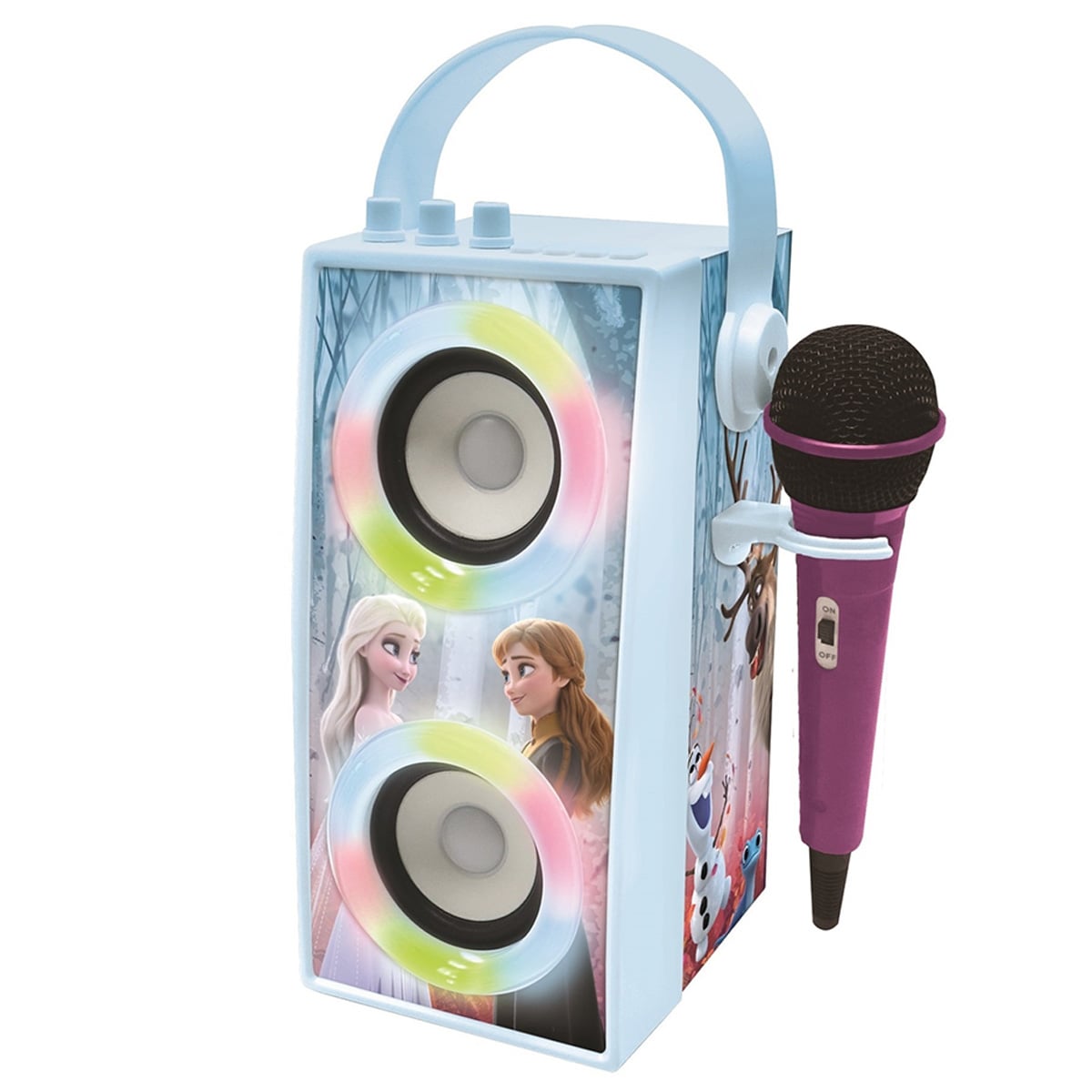 Boxa Portabilă Frozen cu Microfon și Lumini
