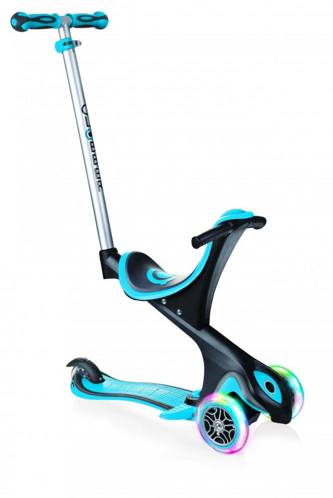 Trotineta Globber Evo 4in1 Comfort Lights Albastru - imagine 3