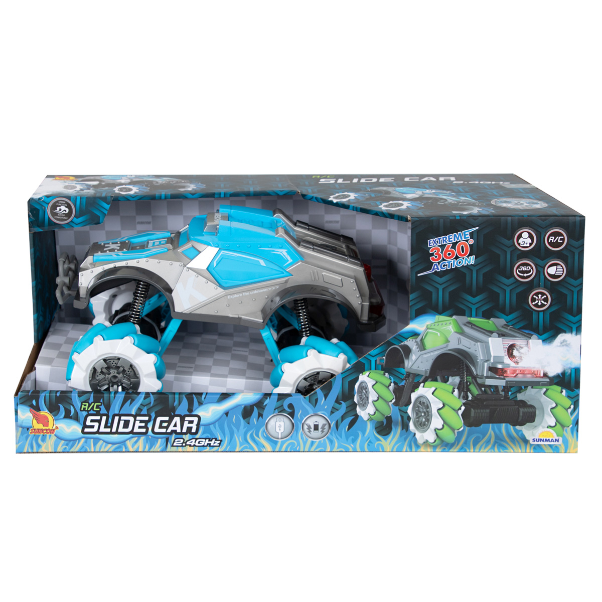Suncon Slide Car 360° Masina RC Albastru