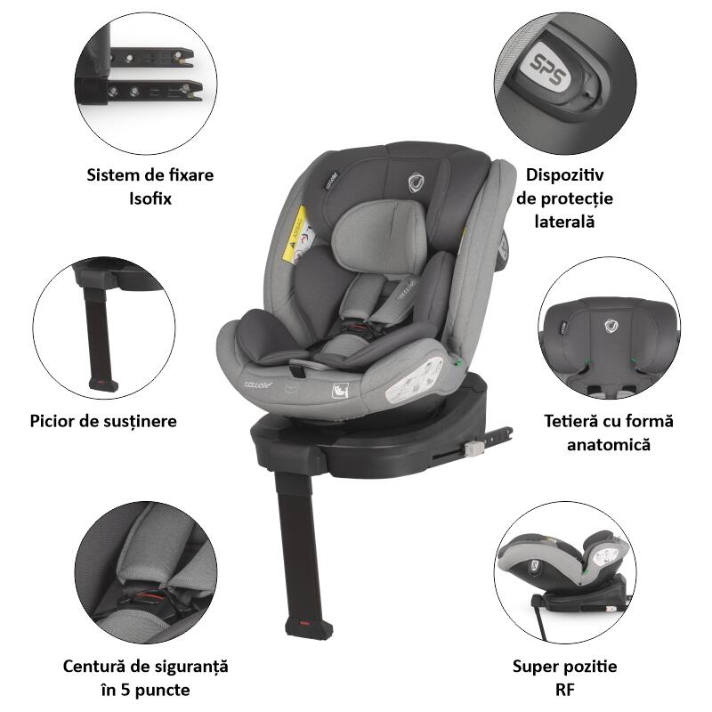 Scaun Auto Coccolle Sidra Rotativ 0-12 Ani - imagine 7