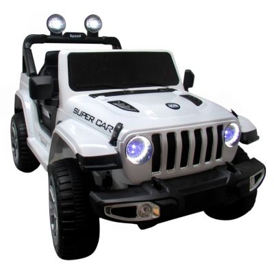 Jeep Electric 4x4 R-Sport Alb cu Telecomanda - imagine 2