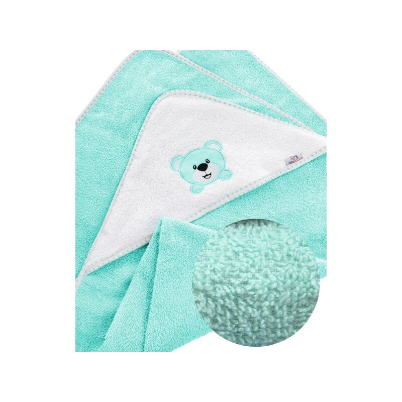 Prosop Bocioland Teddy Bear Turquoise 80x80 cm - imagine 2