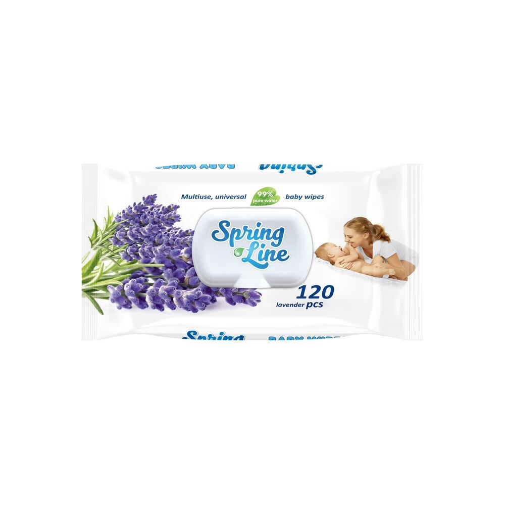 Servetele umede Lavanda Spring Line 120buc - Doctor wipes