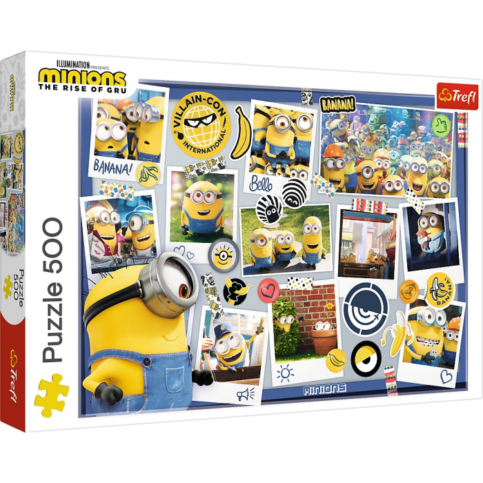 Puzzle Trefl 500 Minionii - Distractiv si Educativ