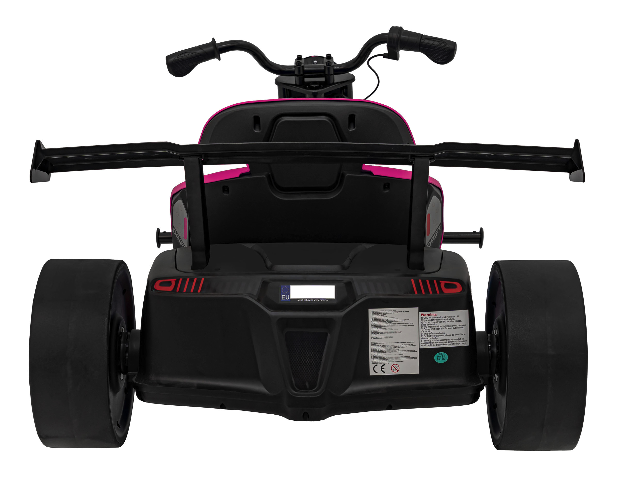 Drift trike electric pentru copii DRIFT BIKE '21 24V 500W faruri cu LED, viteza max 14 km/h (2338) Roz - Autokids.ro - imagine 9