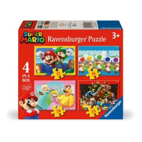Puzzle Super Mario Ravensburger 4 in 1