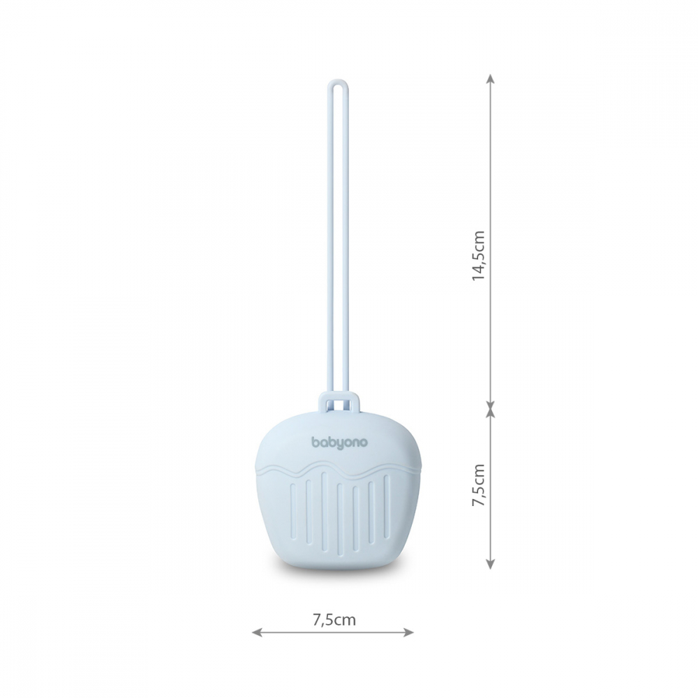 Husă Silicon Babyono - Protecție Suzetă Albastră - imagine 9
