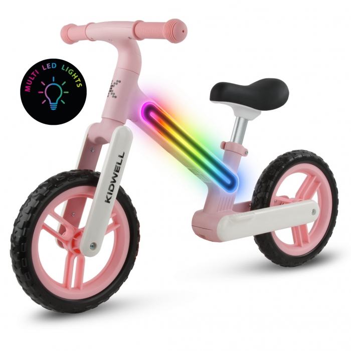 Kidwell Suno Roz - Bicicletă fără pedale LED - imagine 8