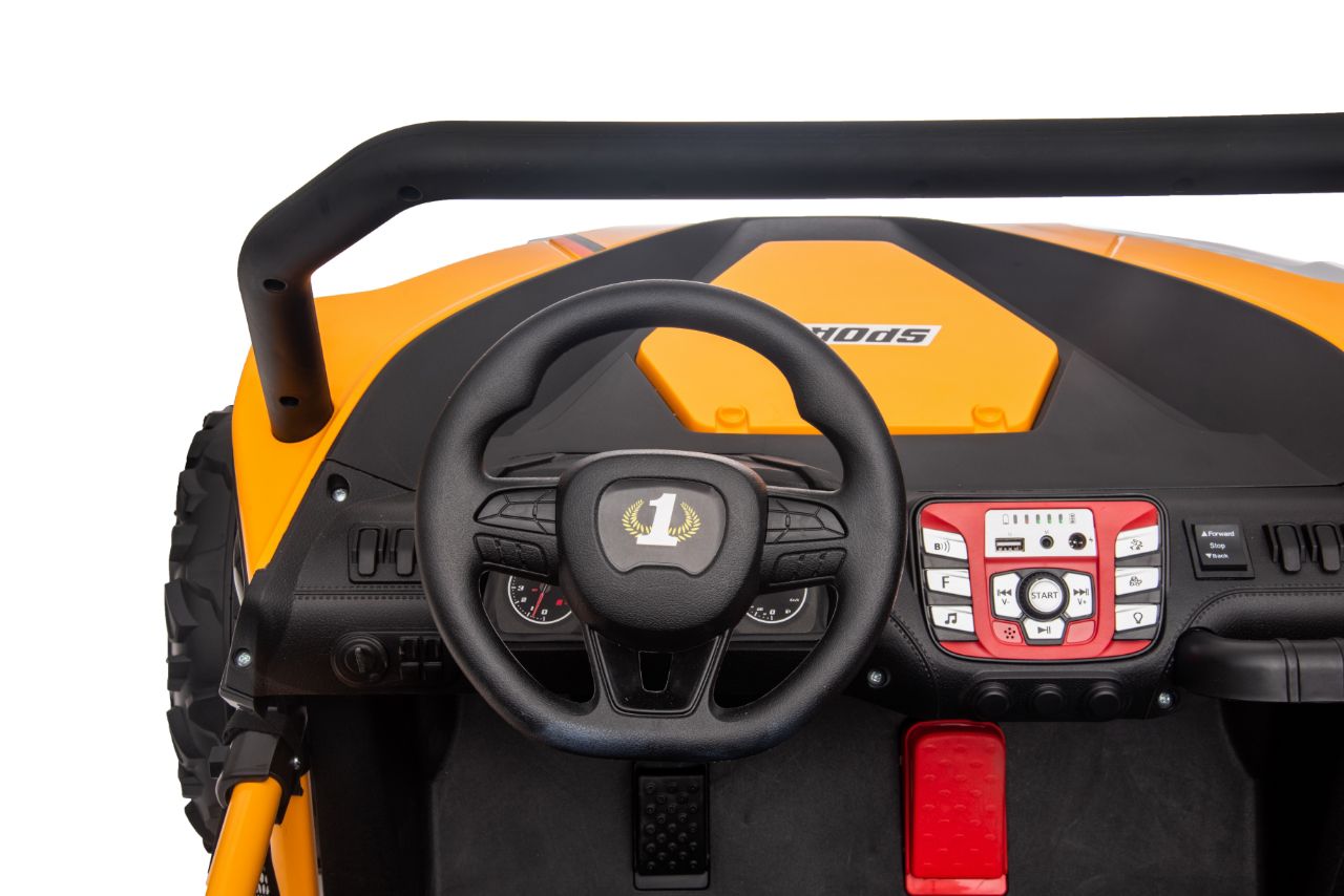 UTV Electric 24V 4x4 Bugy Speed Galben | Autokids - imagine 4
