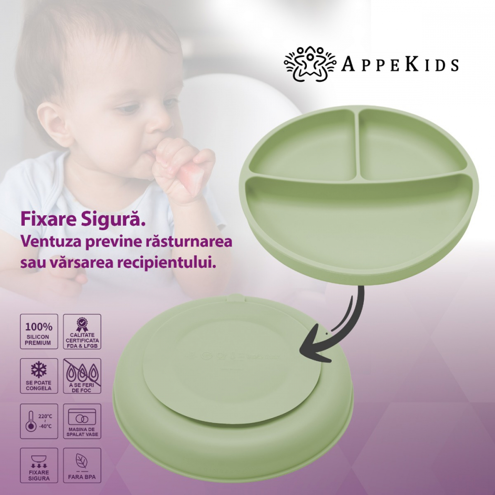 Set Diversificare AppeKids Basic Raw Green - imagine 3