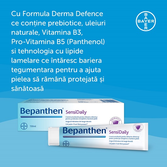 Bepanthen SensiDaily, Crema hidratare, 150ml