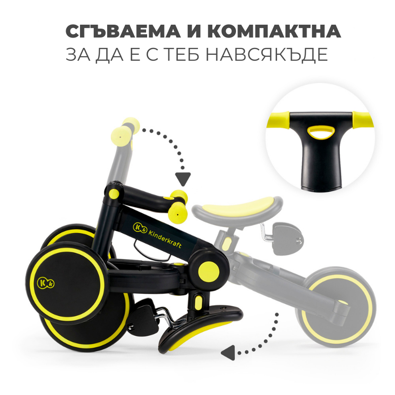 Tricicleta Pliabila Kinderkraft 4trike, 3 in 1 - imagine 5