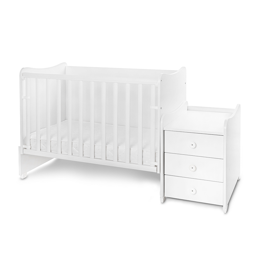 Lorelli Maxi Plus Trio White - Pat transformabil 3 în 1 - imagine 5