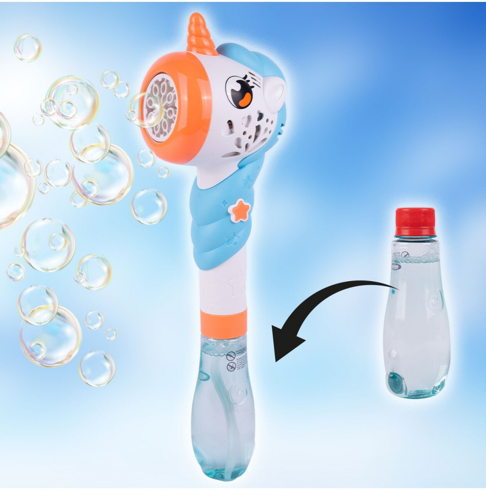 Pistol Bule Sapun Unicorn cu Lumini Malplay - imagine 5