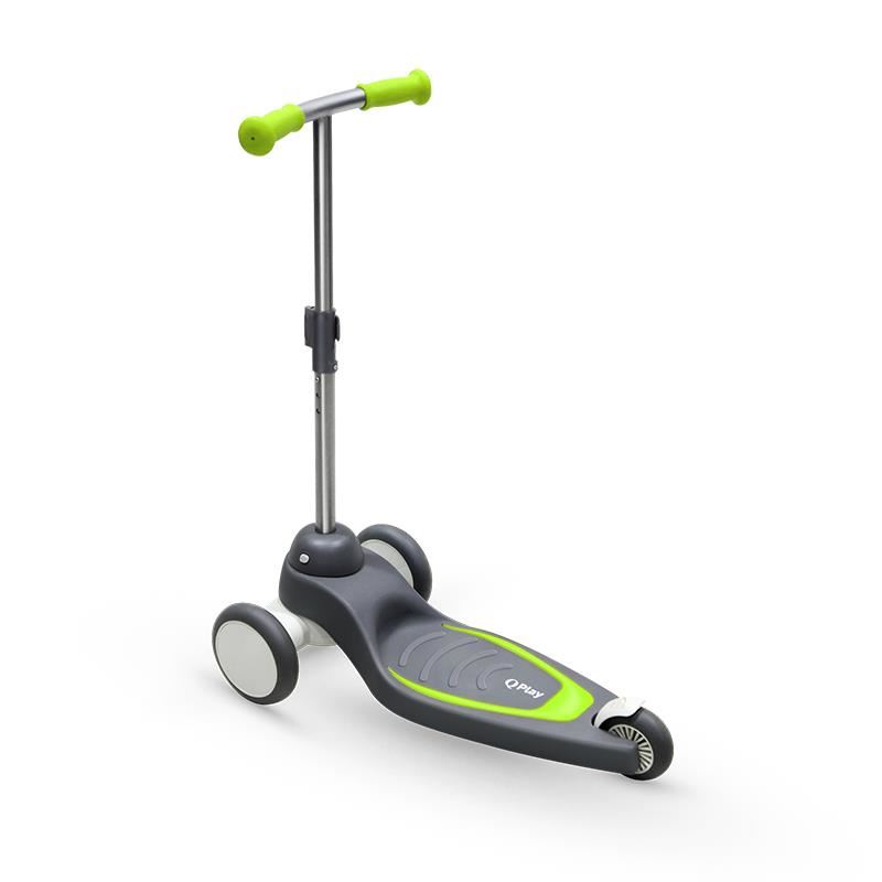 Trotineta Qplay Mika Verde, 3 roti LED si Pliabila - imagine 4