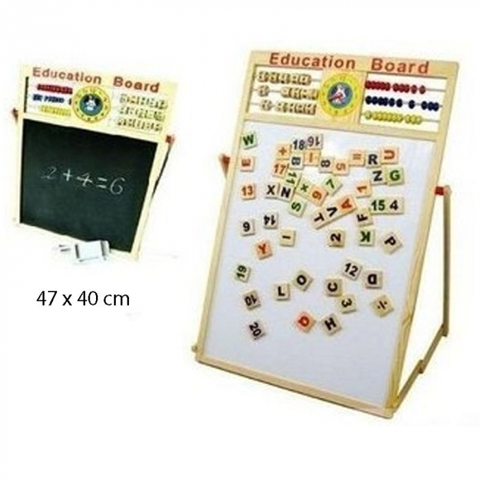Tabla Krista 5-in-1, 2 fețe, Lemn