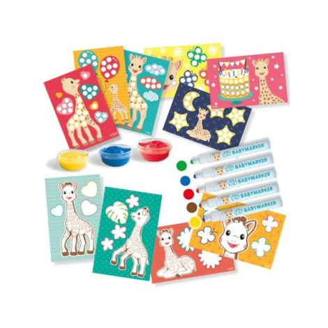 Set Girafa Sophie 2in1 Colorează Pictează Ses Creative - imagine 2