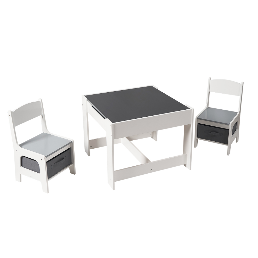 Set Masuta cu 2 Scaune Ginger Home, Depozitare si Tabla - imagine 2