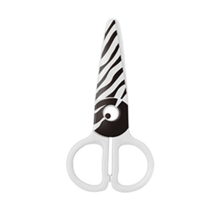 Foarfeca Plastic Keyroad Zebra, Sigură pentru Copii
