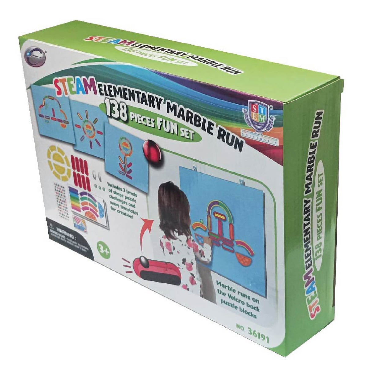 Set Creativ Eastcolight Marble Run Fun, 138 Piese